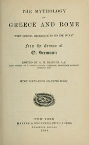 The mythology of Greece and Rome