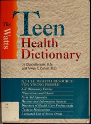 The Watts teen health dictionary