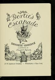 Bertie's escapade