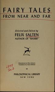 Fairy tales from near and far