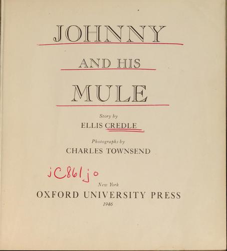 Johnny and his mule