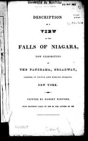 Description of a view of the falls of Niagara