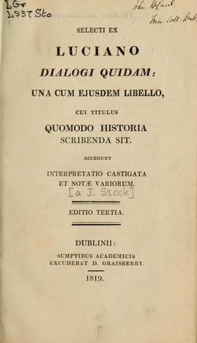 Selecti ex Luciano Dialogi quidam