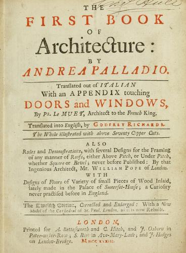 The first book of architecture