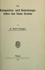 Die Kategorien- und Bedeutungslehre des Duns Scotus