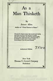 As a man thinketh