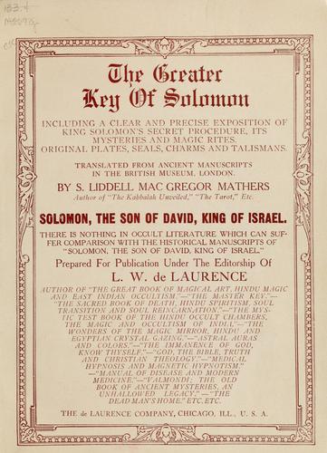 The greater Key of Solomon