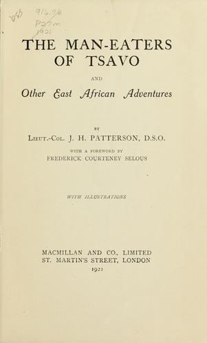 The man-eaters of Tsavo