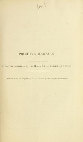 Primitive warfare
