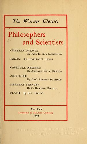 Philosophers and scientists