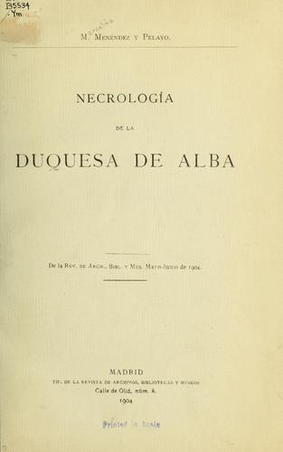 Necrología de la Duquesa de Alba