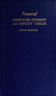 Financial compound interest and annuity tables