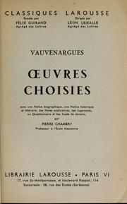 Oeuvres choisies