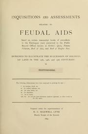 Inquisitions and assessments relating to feudal aids