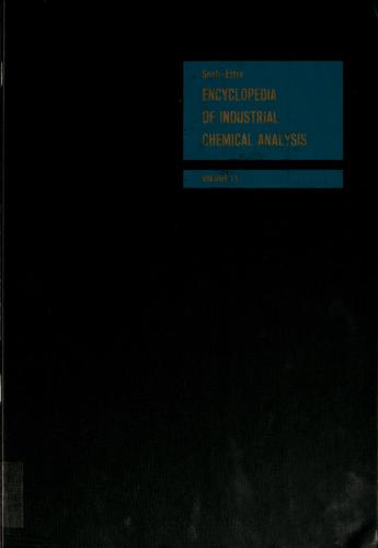 Encyclopaedia of Industrial Chemical Analysis