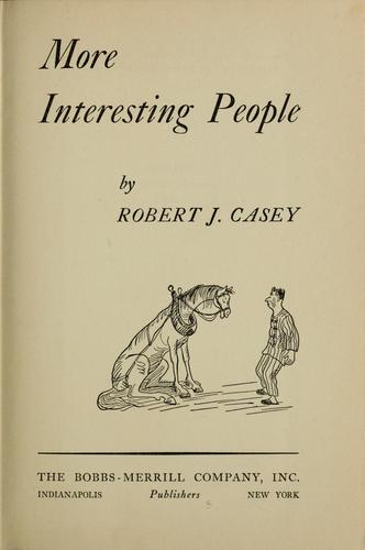 More interesting people