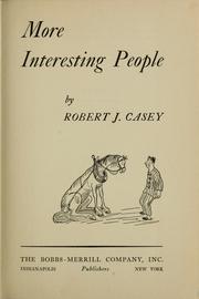 More interesting people