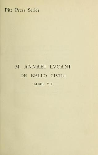 M. Annaei Lvcani De bello civili liber VII