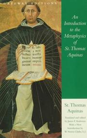 An introduction to the metaphysics of St. Thomas Aquinas