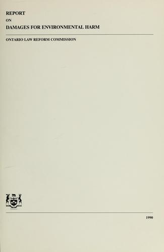 Report on damages for environmental harm