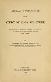 General introduction to the study of Holy Scripture...