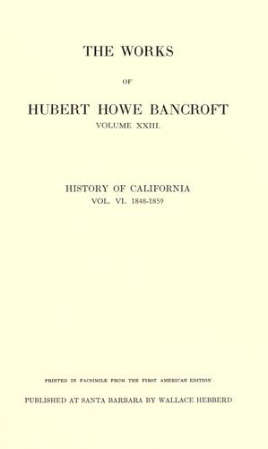 History of California ..