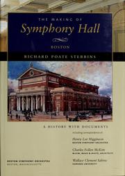 The making of Symphony Hall, Boston