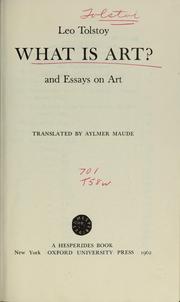 Chto takoe iskusstvo? / What is art?