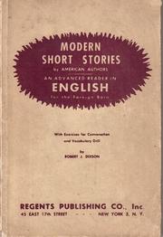 Modern Short Stories by American Authors
