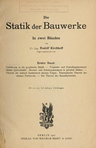 Die Statik der Bauwerke