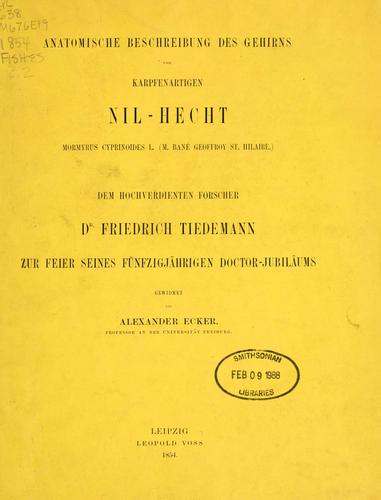 Anatomische Beschreibung des Gehirns vom karpfenartigen Nil-Hecht Mormyrus cyprinoides L