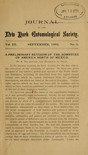 A preliminary revision of the Bombyces of America north of Mexico