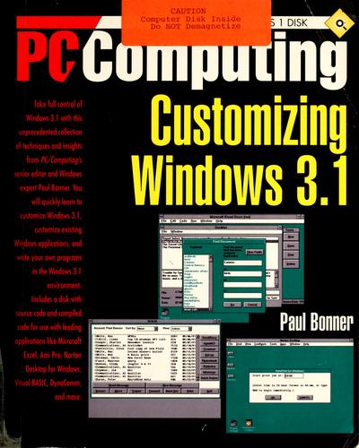 PC/Computing customizing Windows 3.1