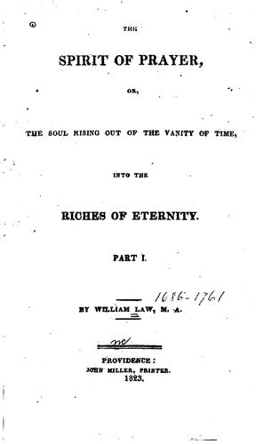 The spirit of prayer