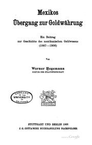 Mexikos Übergang zur Goldwahrung