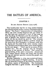The Battles of the War for Independence: Being the Story of the ...