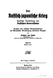 Der russisch-japanische krieg, amtliche darstellung des russischen Generalstabes