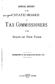 Annual Report of the State Board of Tax Commissioners of the State of New York