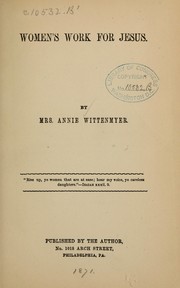 Women's work for Jesus