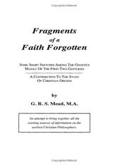 Fragments of a faith forgotten
