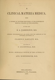A clinical materia medica