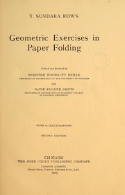 T. Sundara Row's geometric exercises in paper folding