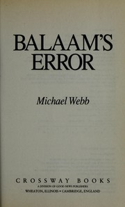 Balaam's error