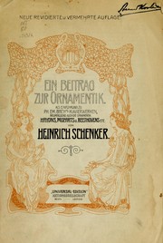Ein Beitrag zur Ornamentik