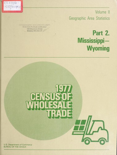 1977 census of wholesale trade