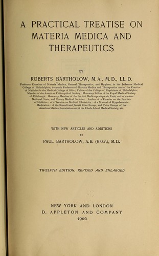 A practical treatise on materia medica and therapeutics