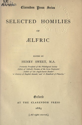 Selected homilies
