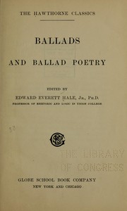 Ballads and ballad poetry