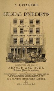 A catalogue of surgical instruments