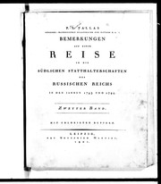 Bemerkungen auf einer Reise in die südlichen Statthalterschaften des russischen Reichs in den Jahren 1793 und 1794